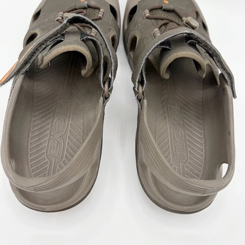 Teva Men's 12 Barracuda Brown Cushioned Sport Sandal Walk Water Shoe